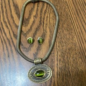 Necklace with matching earring